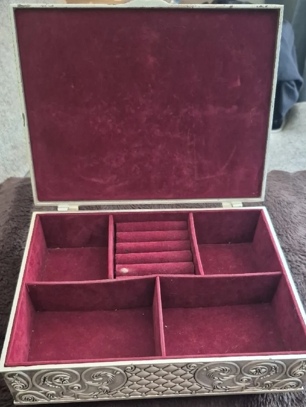Godinger VINTAGE Silver Plated Jewelry Box Chest